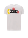 Dsquared2 Man T-shirt White Size M Cotton In White