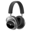 Master & Dynamic ® Mw75 Wireless Premium Leather Headphones In Silver Metal/black