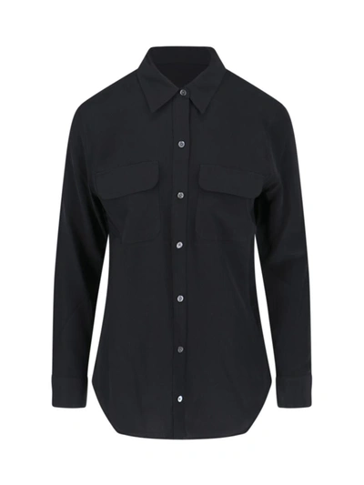 Equipment Signature Shirt In Black