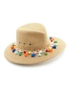 ERIC JAVITS Bahia Multicolor Tassel Fedora