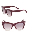 FENDI 52MM Two-Tone Cat Eye Sunglasses