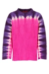 The Elder Statesman Daybreak Gradient Crew Neck Knit Sweater In Multicoloured