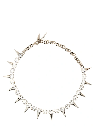 Alessandra Rich Crystal-embellished Choker In Metallic