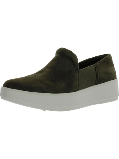 Clarks Layton Band Womens Suede Casual Slip-on Sneakers In Green