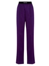 Tom Ford Velvet-trimmed Stretch-silk Satin Pants