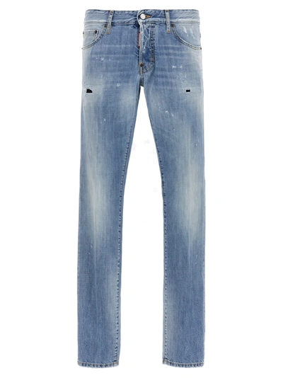 Dsquared2 Slim-cut Light-wash Jeans In Blau