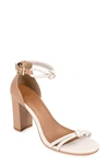 Journee Signature Jettah Ankle Strap Sandal In Tan/ Bone