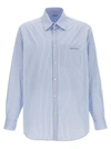 VALENTINO VALENTINO STRIPED SHIRT SHIRT, BLOUSE LIGHT BLUE