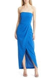 WAYF WAYF THE ANGELIQUE STRAPLESS TULIP GOWN