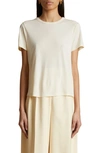 Khaite Mae T-shirt In Cream