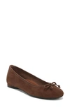 Vionic Callisto Suede Ballet Flat In Brown