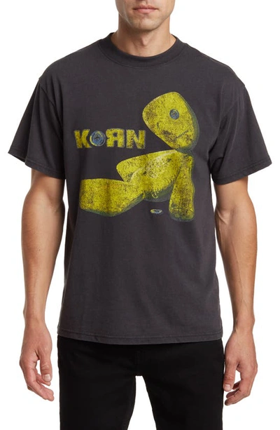 Trust The Universe Korn Doll Graphic T-shirt In Black Washed