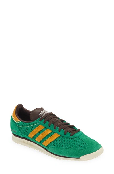 Adidas X Wales Bonner Sl72 Knit Trainer In Green