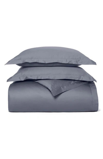 Boll & Branch Percale Hemmed Duvet Cover & Shams Set In Mineral