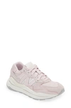 New Balance 57/40 Panelled Sneakers In Stone Pink/ White