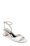 Badgley Mischka Infinity Ankle Strap Sandal In Soft White