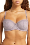 Chantelle Lingerie C Jolie Demi Bra In Lavender Frost-2x