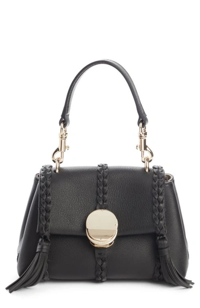 CHLOÉ MINI PENELOPE LEATHER CROSSBODY SATCHEL