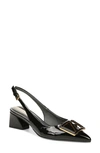Franco Sarto Racer Slingback Pointed Toe Pump In Black