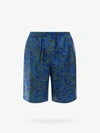 Versace Silk Bermuda Shorts With Allover Print In Multicolor