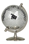VIVIAN LUNE HOME SILVER STAINLESS STEEL DISCO BALL STYLE GLOBE