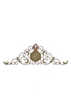 SONOMA SAGE HOME GOLDTONE METAL SCROLL WALL DECOR WITH EMBOSSED DETAIL