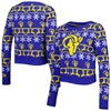FOCO FOCO ROYAL LOS ANGELES RAMS UGLY HOLIDAY CROPPED SWEATER