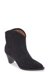 Isabel Marant Darizo Suede Western Booties In Black