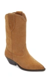 Isabel Marant Duerto Suede Western Boots In Brown