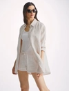 Derek Rose Women's Shorts Vienna Linen Sand In Sand