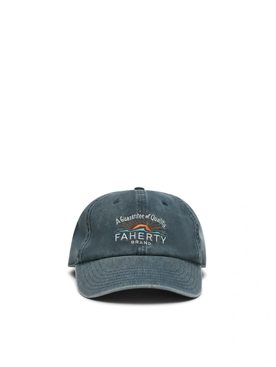 Faherty Anniversary Baseball Hat In Fjord