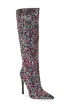 Azalea Wang Izzy Tall Boot In Pink Multi