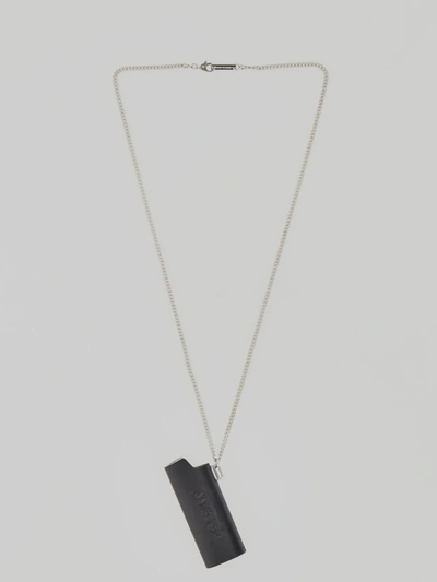 Ambush Lighter Case Necklace With Logo In Black