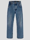 Balmain Jean In Contrast-effect Denim In Bleu Jean/brut