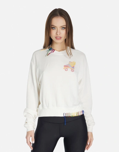 Lauren Moshi Spalding Retro Skate In Milk