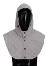 Dolce & Gabbana White Quilted Whole Head Wrap One Size Nylon Hat In White