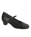 Sas Isabel Mary Jane Shoes - Medium In Black/snake In Multi