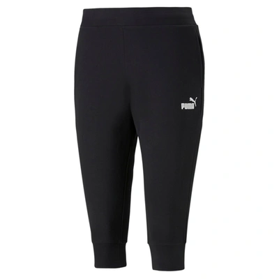 Puma Women's Essentials Capri Sweatpants In Black