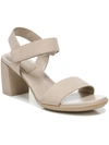 Naturalizer Trace Womens Faux Leather Open Toe Ankle Strap In Beige