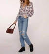 Heartloom Rosi Top In Bloom In Multi