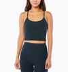 Beyond Yoga Spacedye Slim Racerback Cropped Tank Top In Nocturnal Navy In Blue