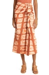 Ulla Johnson Ember Side-tie Midi Skirt In Multi