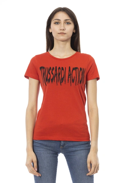 Trussardi Action Cotton Tops & Women's T-shirt In Red