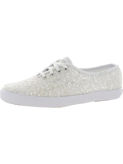 Keds Champion Womens Glitter Lace Up Casual And Fashion Sneakers In Multi