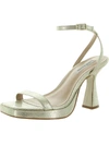 Steve Madden Lessa Womens Open Toe Heel Sandals In Gold