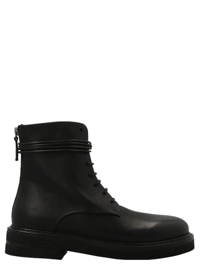 Marsèll Parrucca Laced Up Ankle Boots In Black