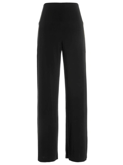 Norma Kamali Black Straight Leg Pants