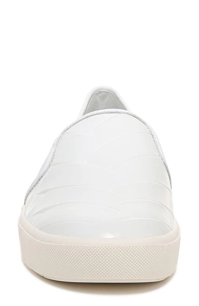 Vince Blair-5 Leather Slip-on In White