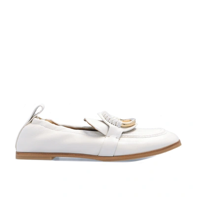 See By Chloé Hana Leather Loafers In White