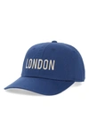 AMERICAN NEEDLE SLOUCH LONDON EMBROIDERED BASEBALL CAP